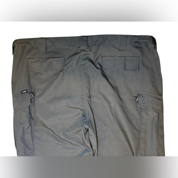 CQR Men's Green Tactical Ripstop Utility Cargo Pants 2XL Adjustable Waist - Picture 8 of 11